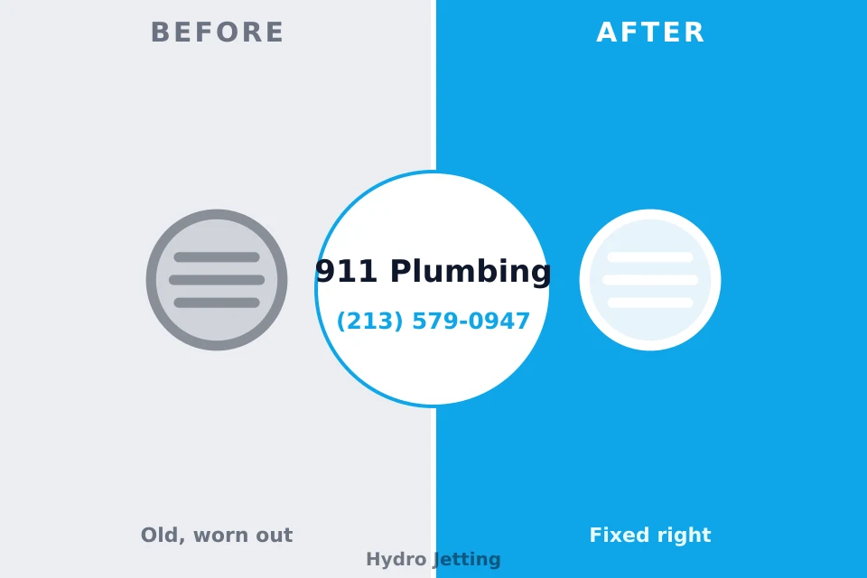 Before and after: plumbing repair Hoopers Creek, NC